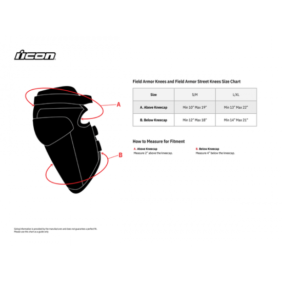 Icon field armor street knee clearance guard