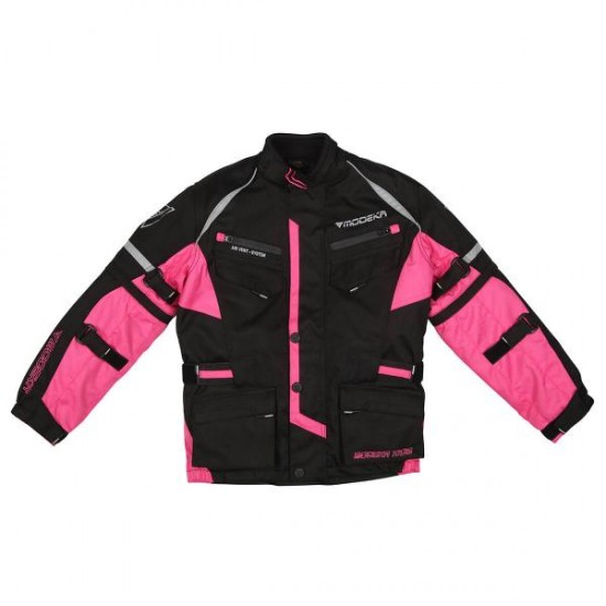 Modeka Jacket Tourex Ii Kids Schwarz/Pink 164