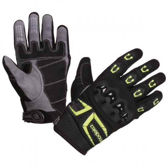 Modeka Glove Mx Top Kids Schwarz/Grau L