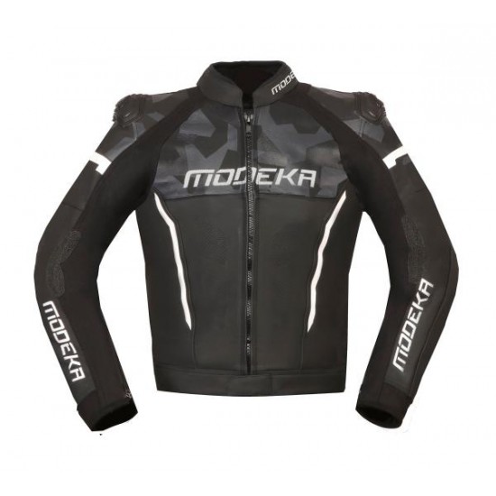 Modeka Jacket Valyant Schwarz/Weiss 52