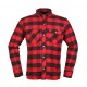 Modeka Flannel Shirt Nooner Rot/Schwarz M