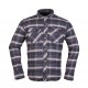 Modeka Flannel Shirt Nooner Grau/Schwarz 4Xl