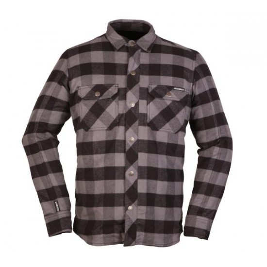 Modeka Flannel Shirt Nooner Grau/Schwarz 5Xl