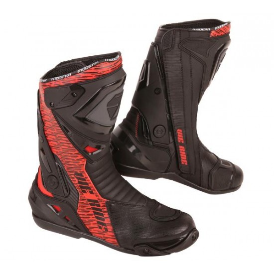 Modeka Boot Yron Schwarz/Rot 46