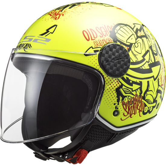 LS2 Of558 Sphere Lux Skater H-V Yellow M