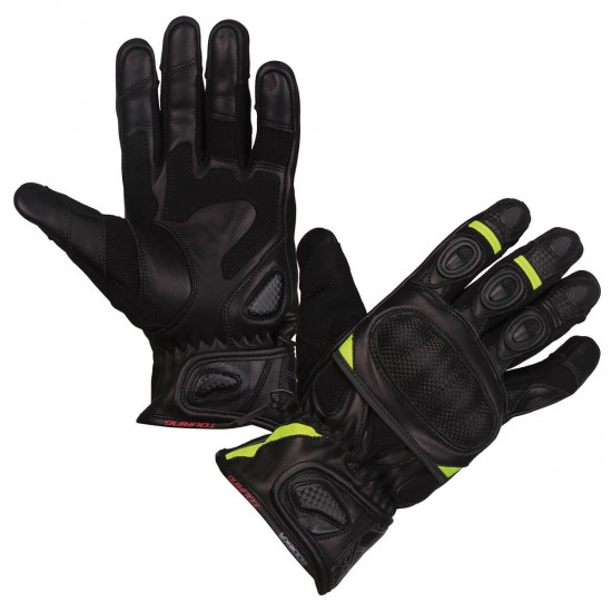 Modeka Glove Sahara Traveller Short Black/Yellow 6