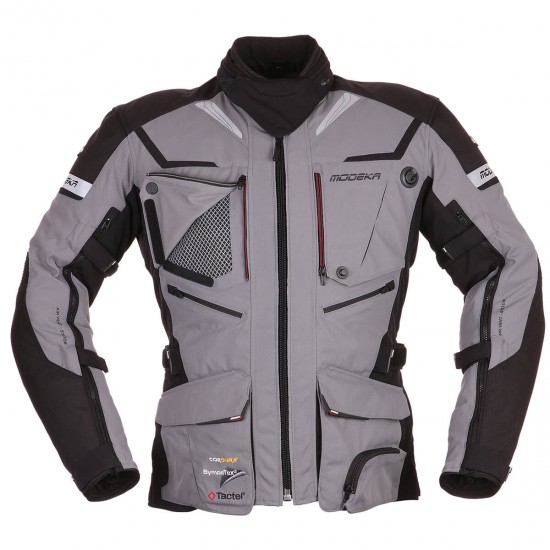 Modeka Jacket Panamericana Grau/Schwarz S