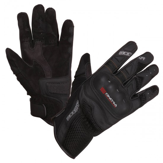 Modeka Glove Sonora Schwarz/Rot L11