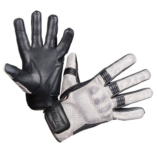 Modeka Glove Hot Two Lady Light Grey/Black Dl