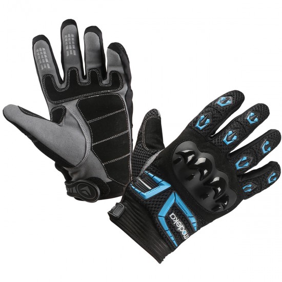 Modeka Glove Mx Top Schwarz/Blau 8