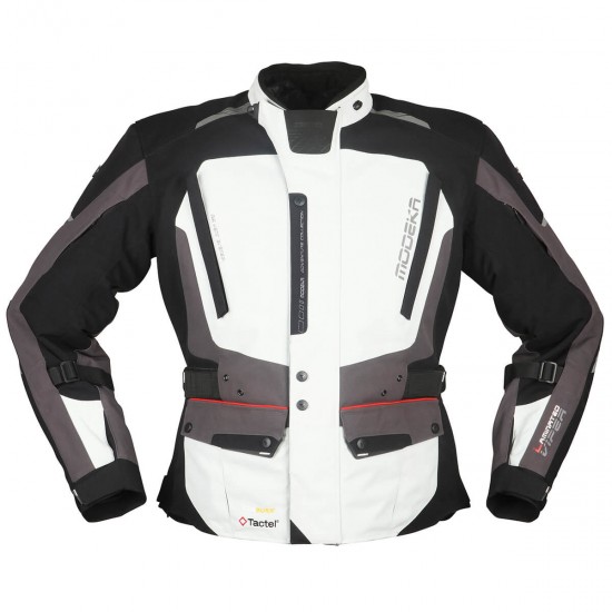 Modeka Jacket Viper Lt Hellgrau/Dunkelgrau/Schwarz M