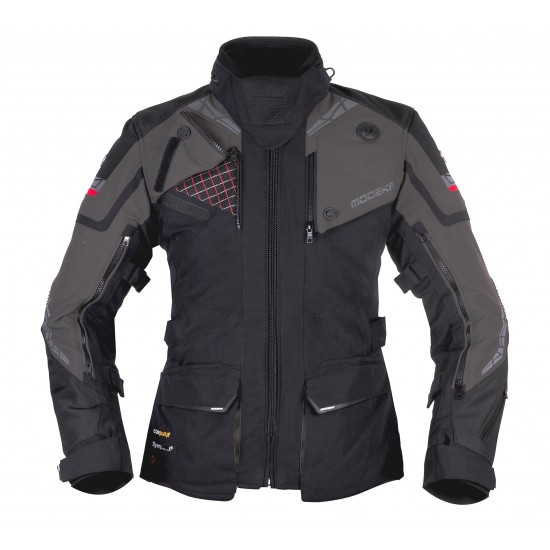 Modeka Jacket Panamericana 2 Lady Black/Dark Grey 38