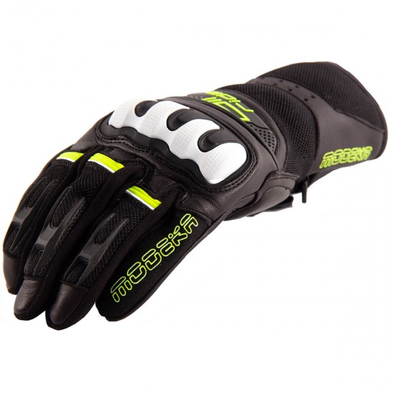 Modeka Glove Air Ride Schwarz/Weiß/Neon 7