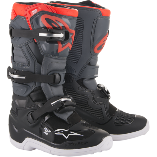 Alpinestars Youth Tech 7S Boots Tech7S Dgy/Lgy Fl/Rd 6