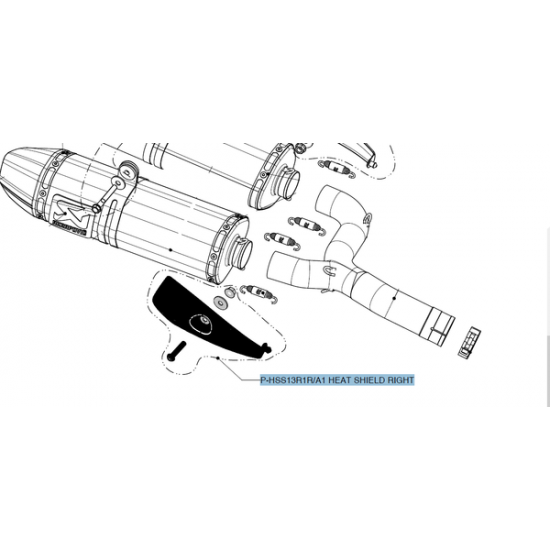 Akrapovic Ersatzteile Heat Shield Cf P-Hss13R1R