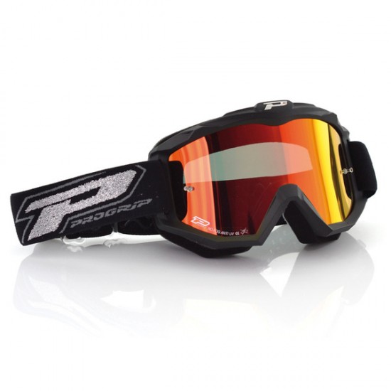 Pro Grip 3204 Motorradbrille Goggle 3200 Mirror Rd Matt Bk Pz3204Ro