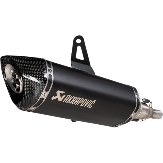 Akrapovic Slip-On Line Muffler Scooter Muffler Ss/Cf Blk Ital S-It125So1-Hrtbl