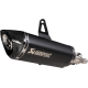 Akrapovic Slip-On Line Muffler Scooter Muffler Ss/Cf Blk Ital S-It125So1-Hrtbl