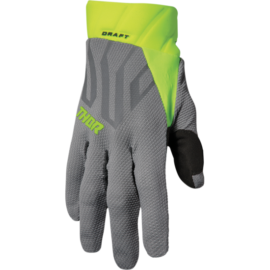 Thor Draft Handschuhe Glove Draft Gray/Acid Xs 3330-6812