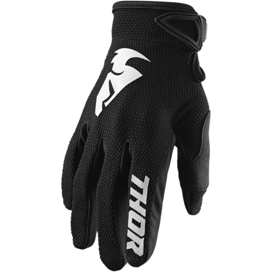 Thor Sector Gloves Glove S20 Sector Bk/Wh Md 3330-5855