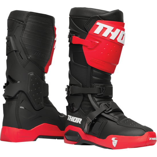 Thor Radial Mx Boots Boot Radial Rd/Bk 7 3410-2244