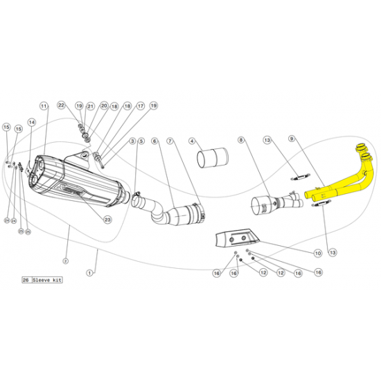 Akrapovic Krümmer Und Sammler Header Set Ss H-Y5R1