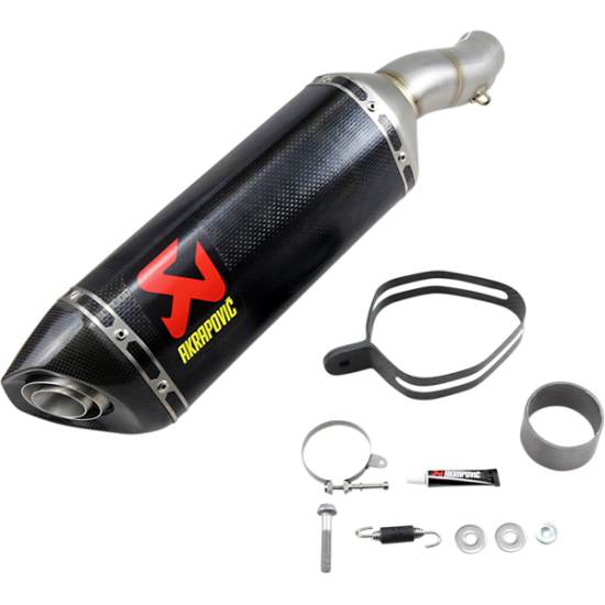 Akrapovic Carbon Fiber Slip-On Line Muffler Muffler Cf/Cf Zx6R S-K6So7-Zc