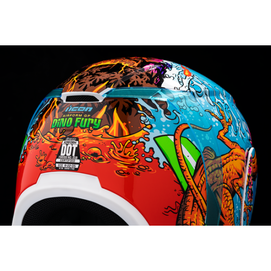 Icon Airform™ Dino Fury Helmet Hlmt Afrm Dino Fury Bl Sm