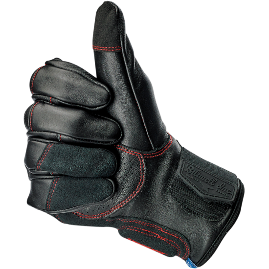 Biltwell Belden Redline Handschuhe Glove Belden Redline Xs 1505-0108-301