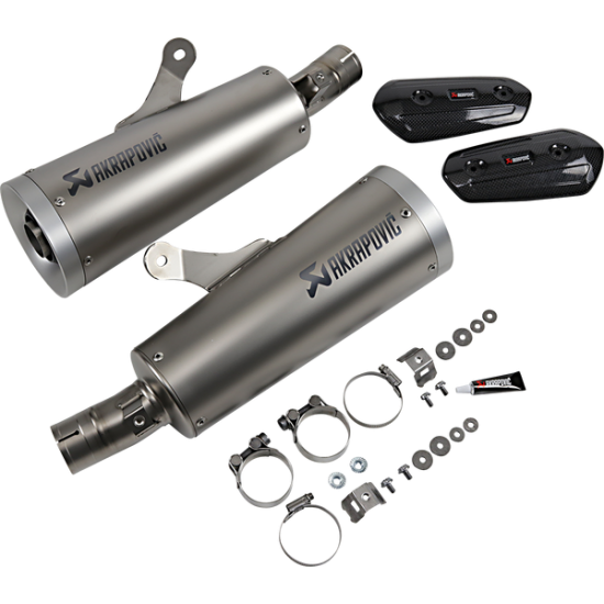 Akrapovic Titanium Slip-On Line Mufflers Mufflers Ti Vmax 2009 S-Y17So1-Hbav