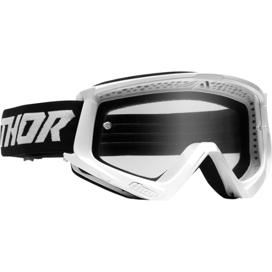 Thor Combat Racer Motorradbrille, Jugendliche Goggl Cmbt Racr Yth Wh/Bk 2601-3046