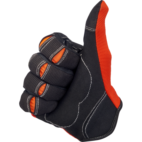 Biltwell Moto Gloves Gloves Moto Org/Blk Sm 1501-0106-002