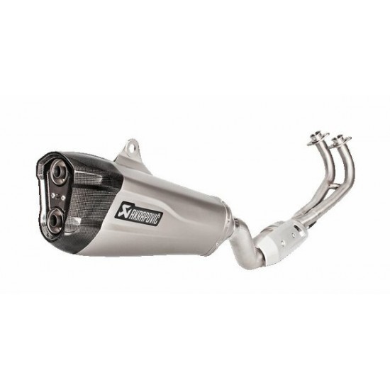 Akrapovic Racing Line Full Exhaust System Scooter Exhaust Rac Ss/Ti Tmax 17- S-Y5R3-Hzemt