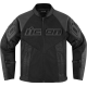 Icon Mesh Af™ Lederjacke Jkt Mesh Af Lthr Ce Bk 2X