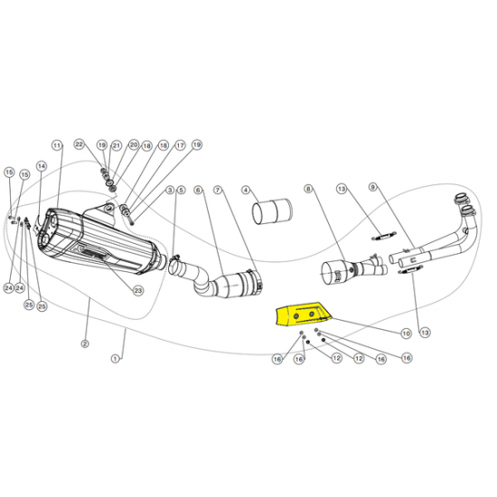 Akrapovic Ersatzteile Heat Shield Ss P-Hsya14