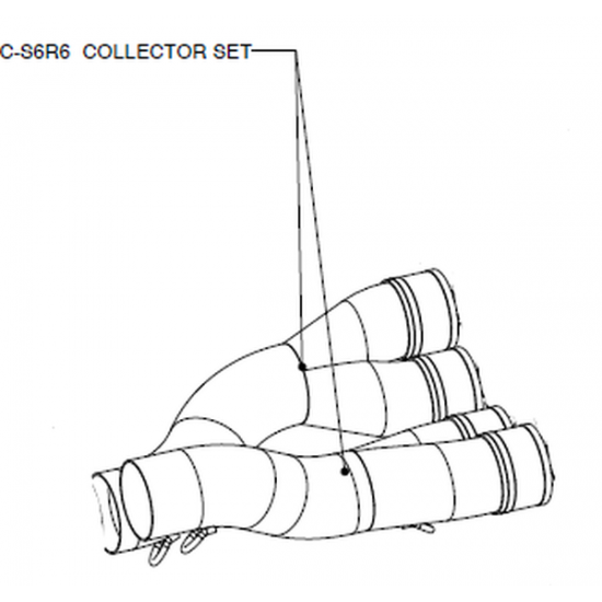 Akrapovic Mittelrohr Collector Ss Gsxr600 C-S6R6