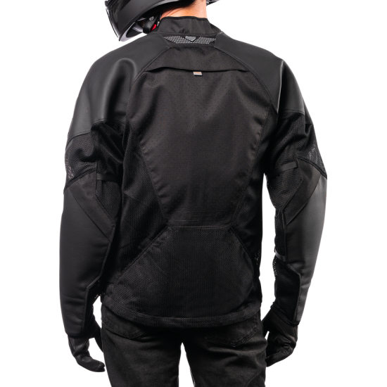 Icon Mesh Af™ Lederjacke Jkt Mesh Af Lthr Ce Bk 2X