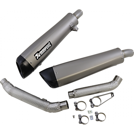 Akrapovic Titanium Slip-On Line Muffler Mufflers Ti Scrambler S-T12So3-Hcqt