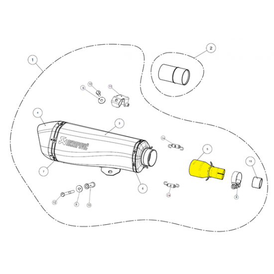 Akrapovic Link Pipe Link Pipe Ss L-Pi5So1