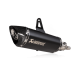 Akrapovic Slip-On Line Muffler Scooter Muffler Ss/Cf Blk Ital S-It125So1-Hrtbl