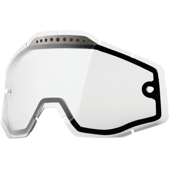 100% Accuri/Racecraft/Strata Goggle Dual Lens LENS VENTED DUAL CL A/F