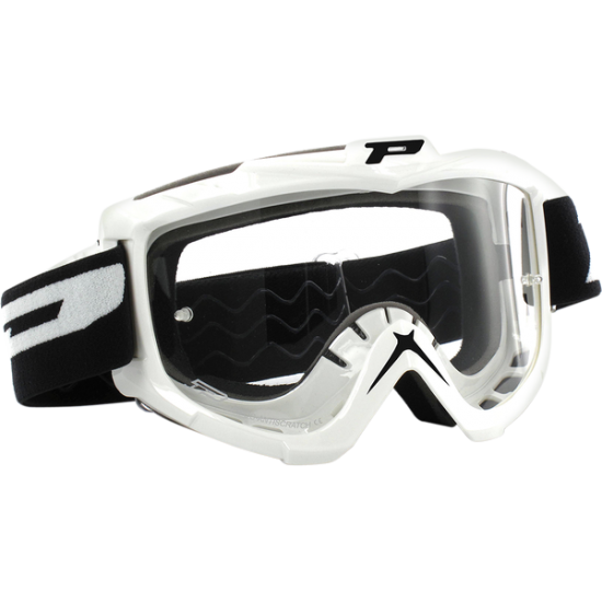 Pro Grip 3301 Motorradbrille Goggle 3301 Basic White Pz3301Bi
