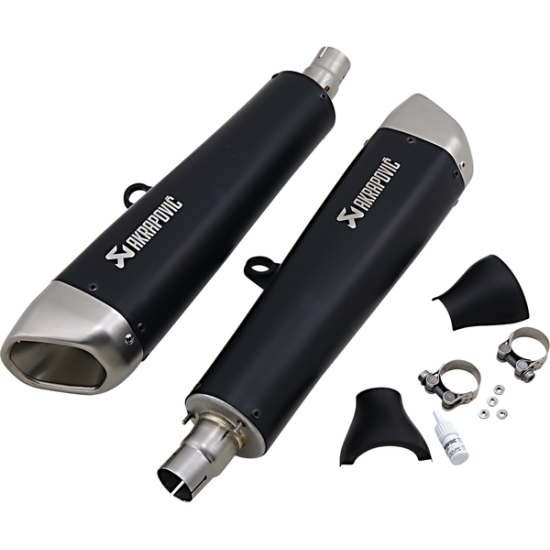 Akrapovic Titan Endschalldämpfer Mufflers Ti Bk Spd Twin S-T12So2-Hcqtbl