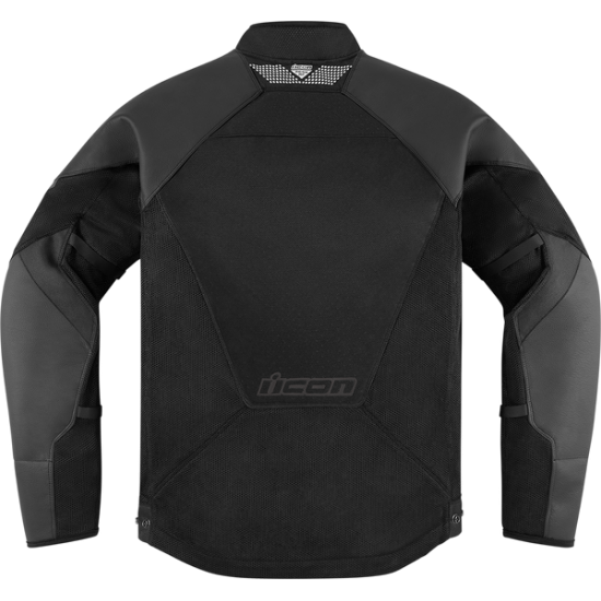 Icon Mesh Af™ Lederjacke Jkt Mesh Af Lthr Ce Bk 2X