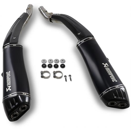 Akrapovic Slip-On Serie Schalldämpfer Mufflers Bk Ti/Cf K1600B S-B16So3-Hraatbl