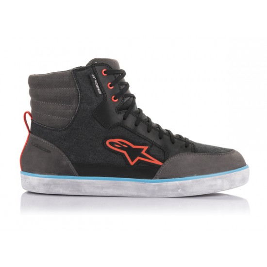 Alpinestars J-6 Wp Canvas Motorradschuhe Shoe J-6 Wp Bk/Gy/Bl 8.5