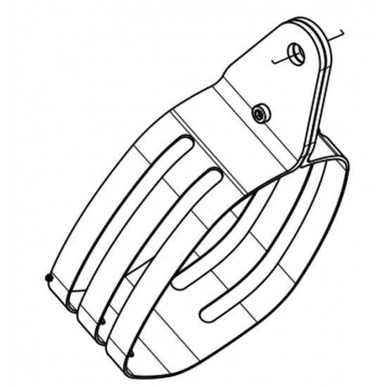 Akrapovic Ersatz-Schalldämpferhalterung Clamp Muffler Tw9 Pmctw9