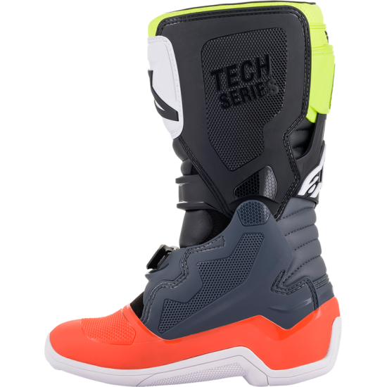 Alpinestars Youth Tech 7S Boots Tech7S Gy/Rd/Yl 4