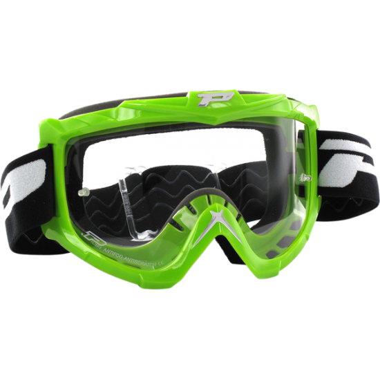 Pro Grip 3301 Motorradbrille Goggle 3301 Basic White Pz3301Bi