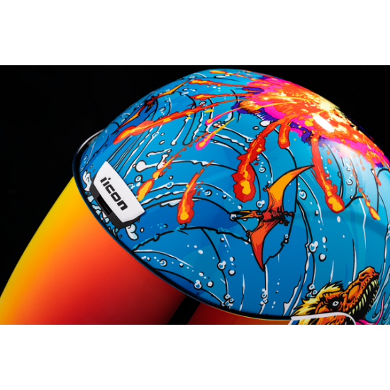 Icon Airform™ Dino Fury Helmet Hlmt Afrm Dino Fury Bl Sm